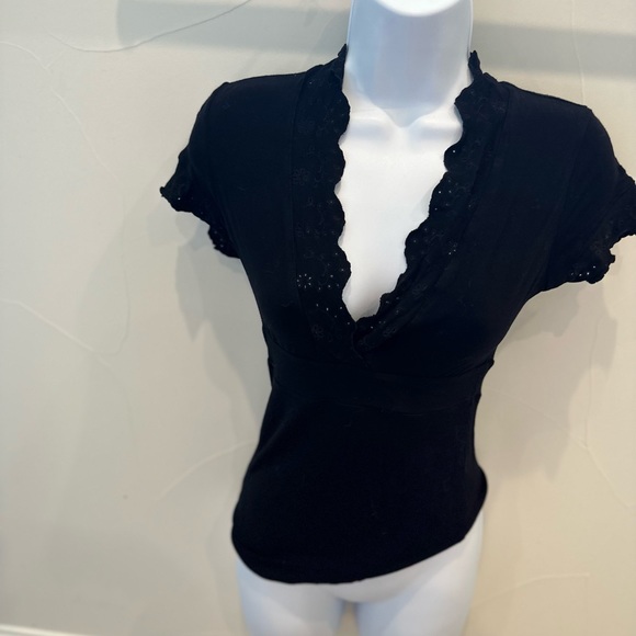 BCBGMaxAzria Tops - SOLD BCBGMaxazria Black Blouse - XXS